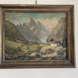 Oil on wood by W. Schmidt, 1947