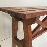 Vintage oak bench years 60