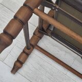 1960s, Scandinavian "Safari" lounge chair, original condition, leather, beech wood.