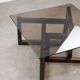 Italian Wooden & Smoked Glass Coffee Table, 60s