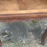 Louis XV style oak table with extension