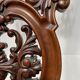 Napoleon III period armchair in carved mahogany, 19th century.