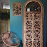 Shelf rattan peacock
