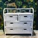 Commode rotin 4 tiroirs