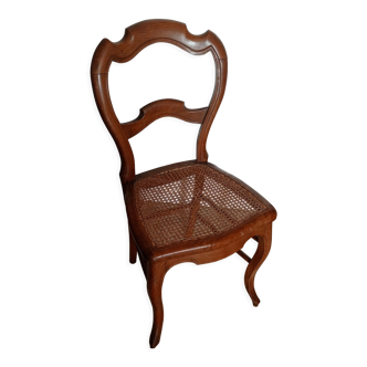 Chaise cannée ancienne