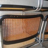 Set of 4 vintage Cesca B32 Marcel Breuer chairs
