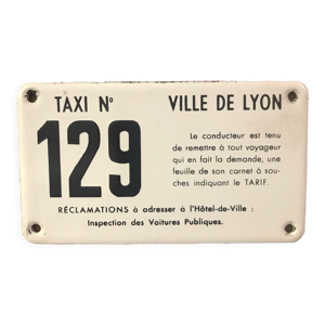 plaque émaillée de