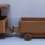 Large wooden train stamped Wog Austria