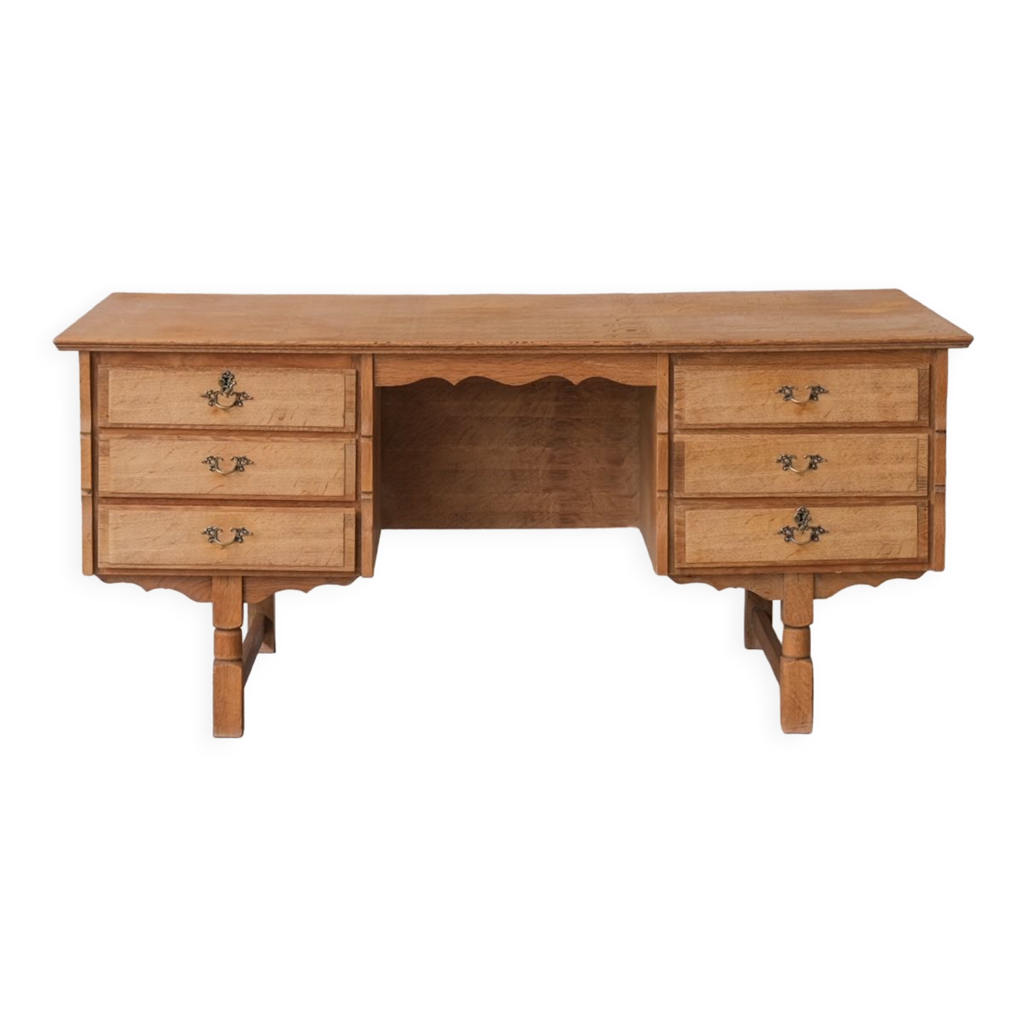 Oak danish mid-century desk