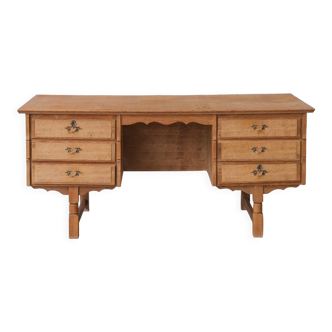 Oak danish mid-century desk