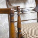 Vintage Oak Armchairs, 1940s, Set of 4