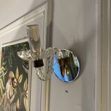 Pair of glass wall lamps