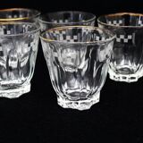 9 vintage french aperitif glasses