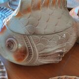 Bouillabaisse earthenware service from sarguemines vintage