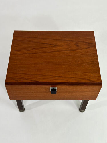 Teak bedside table 50s - 60s by CombinEurop