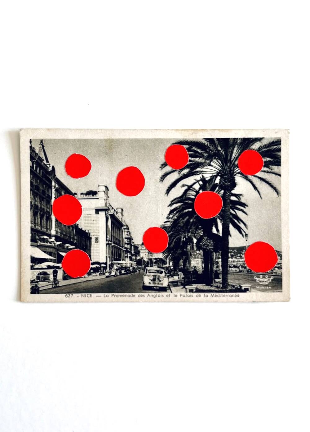 Nice - Collage on postcard