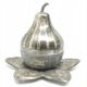Sugar bowl, Art Deco, silver-plated brass, Szandrik, Hungary, 1930s