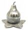 Sugar bowl, Art Deco, silver-plated brass, Szandrik, Hungary, 1930s