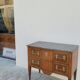 Commode sauteuse Louis XVI en marqueterie 19ème