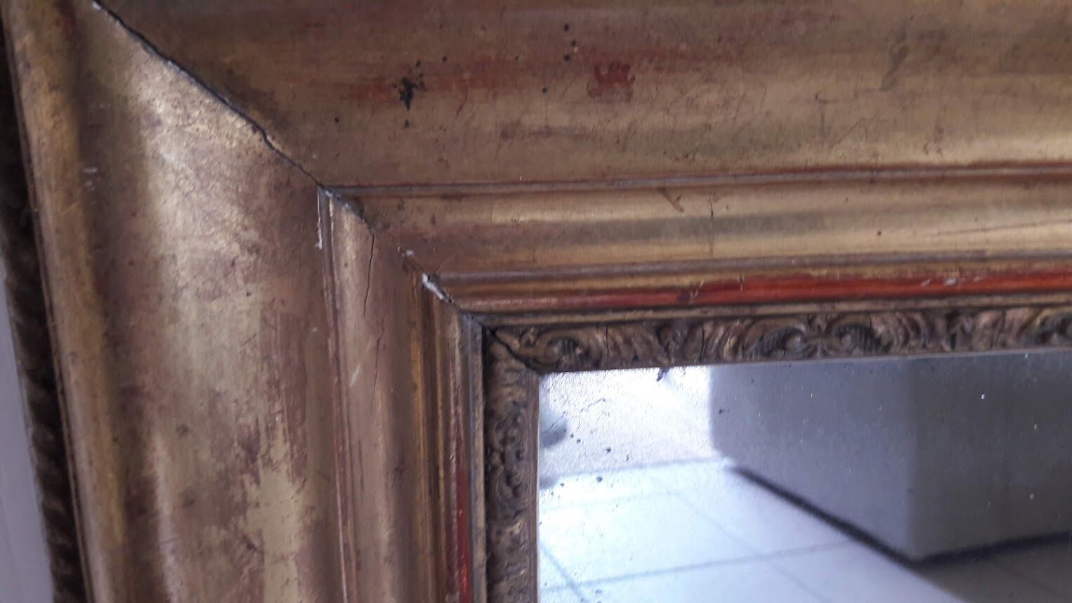 Gold foil mirror 90x78