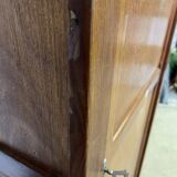 Armoire parisienne en bois vintage