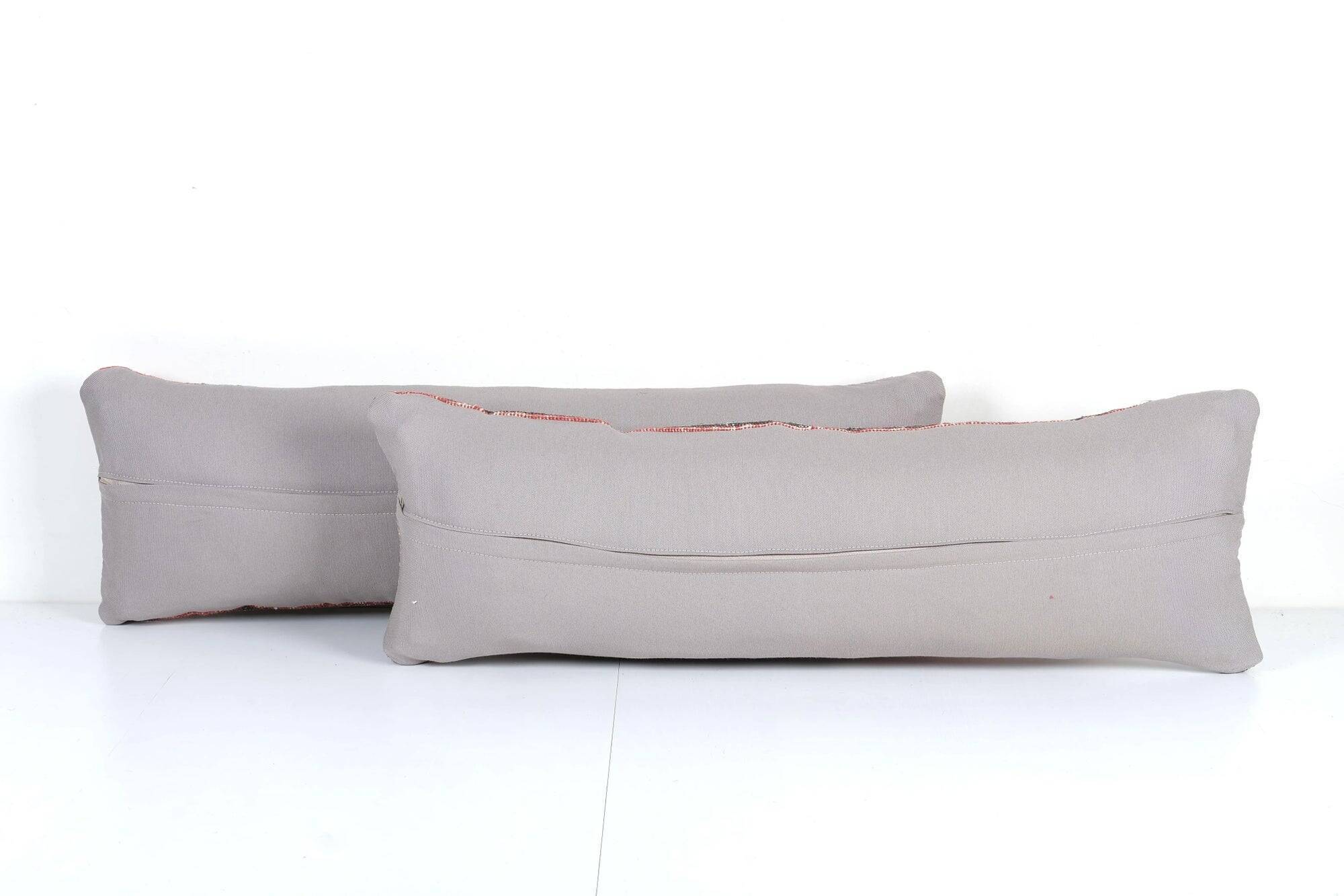 Lot de 2 housses de coussin turque vintage 30x89 cm