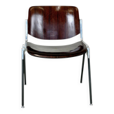 Brown Castelli DSC 106 Stacking Chair by Giancarlo Piretti, Italy