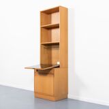 Swedish vintage bar cabinet in two parts in oak from the 1970s