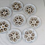 8 assiettes à huîtres St Amand
