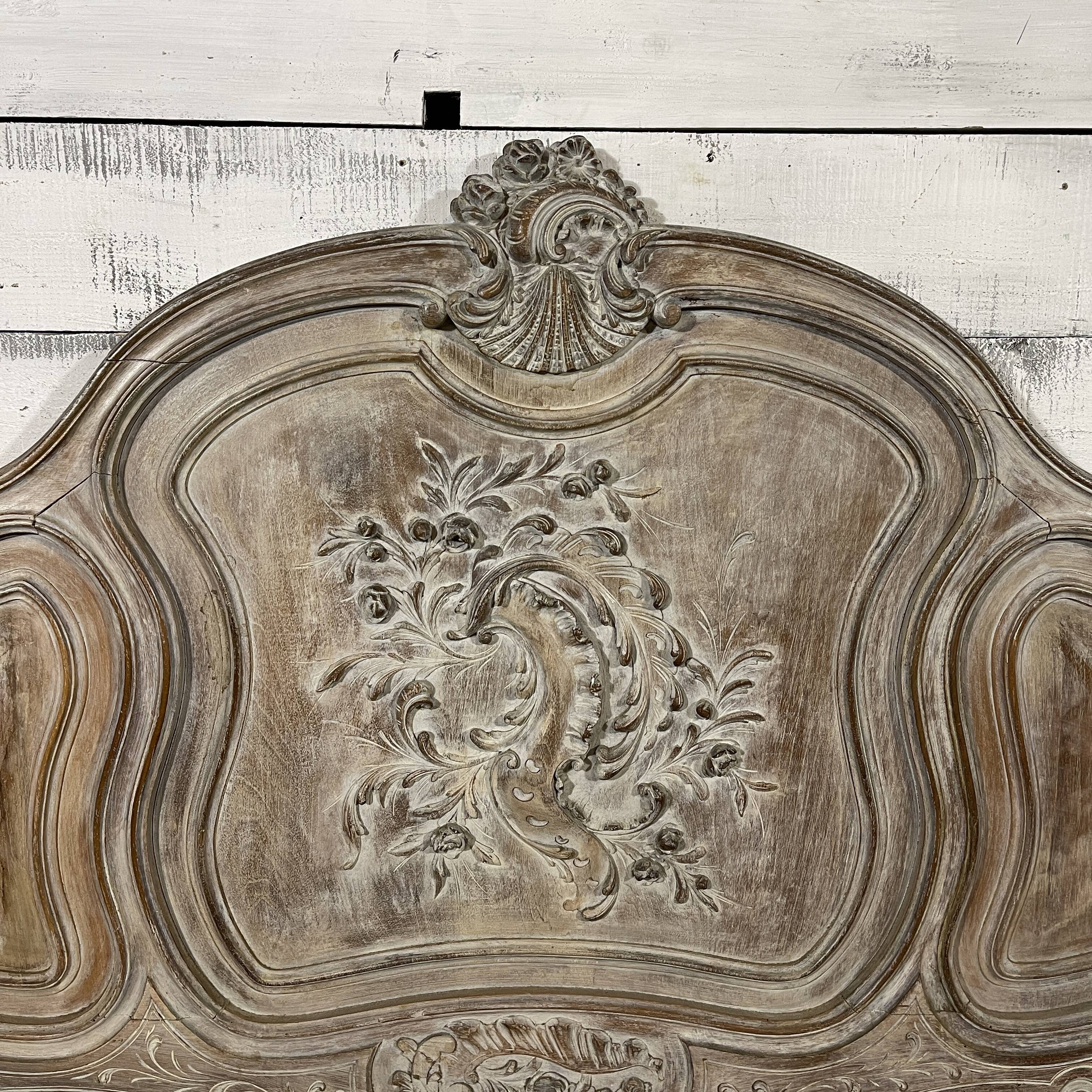 Louis XV rocaille headboard