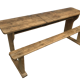 School desk and bench 3 places child wood