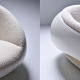 Paire de fauteuils de salon de Mario Sabot en fibre de verre  - 1969