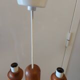 Vintage Ikea pine chandelier