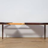 Mid-Century Round Rosewood Extendable Dining Table, Denmark, 1960s