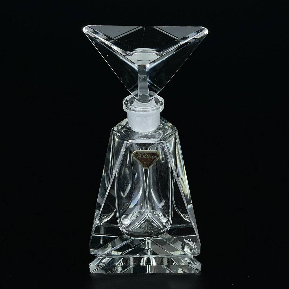Vintage crystal perfume bottle by Italo Varisco for Varisco, 1960s.