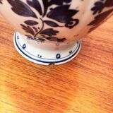 Vintage Dutch Delft blue table lamp by Zenith, Gouda