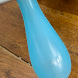 Blue opaline lamp and brass