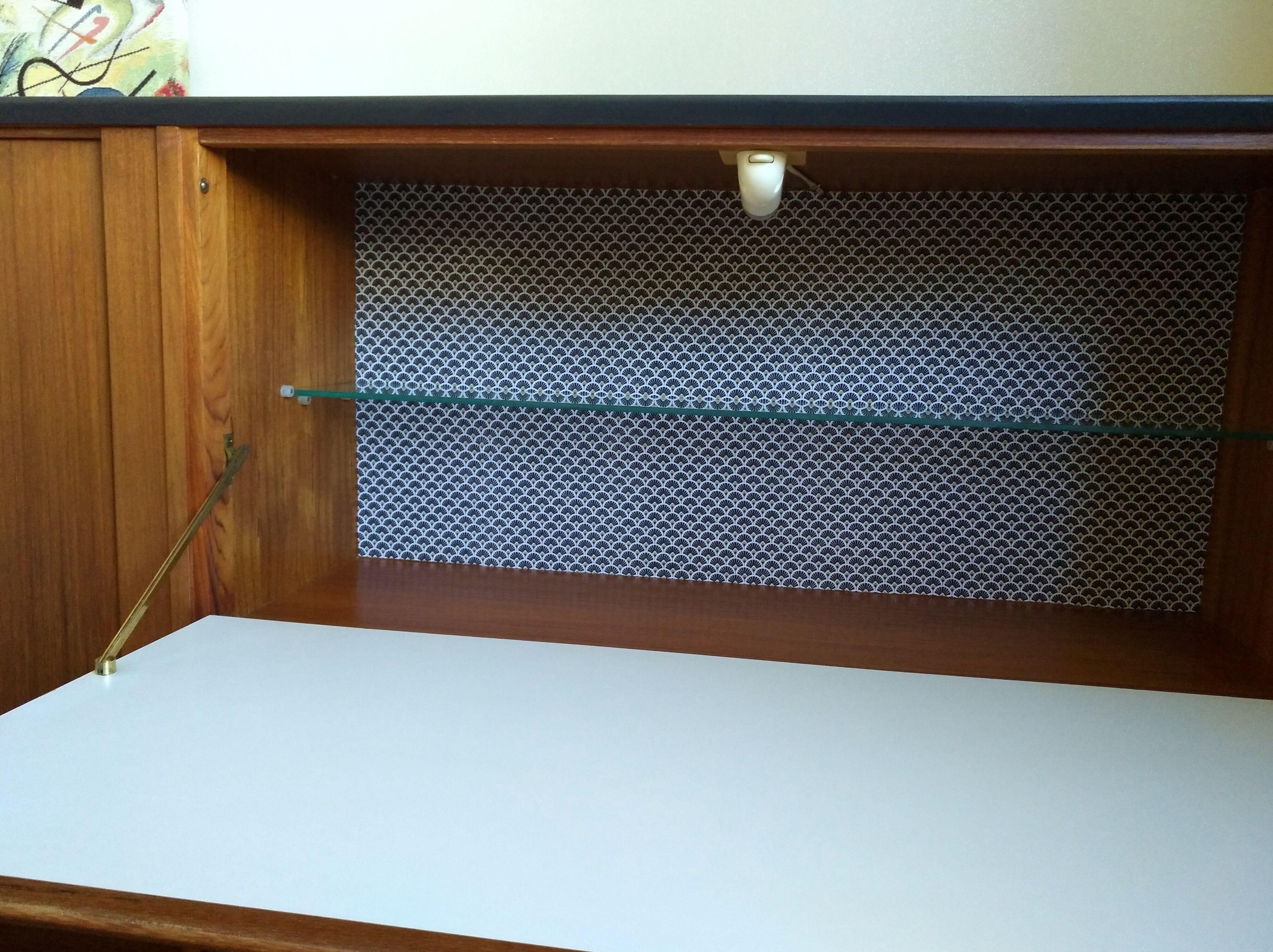 Samcom scandinavian sideboard in teak with hairpin legs