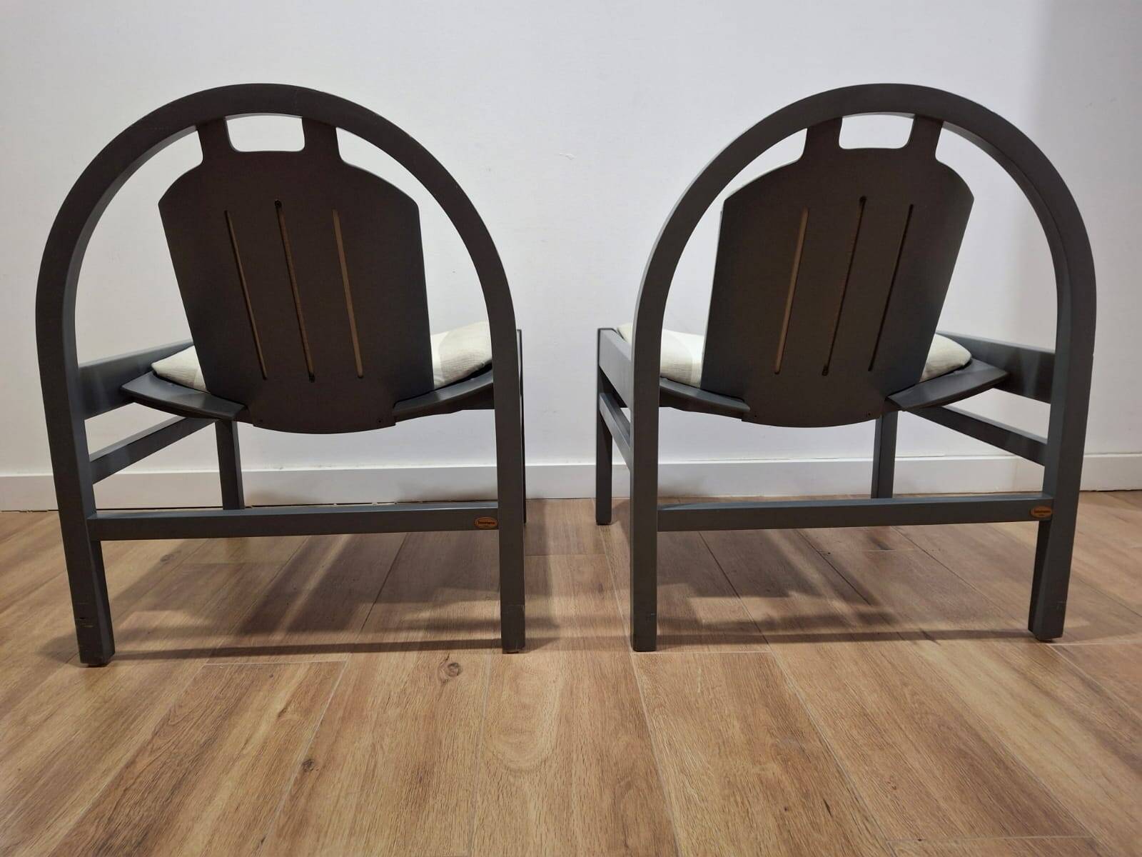 Pair of Baumann French Armchairs from the 1980s