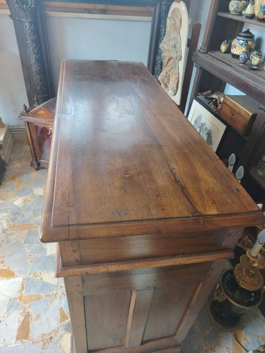 Two-door walnut buffet from Piedmont, 18th century