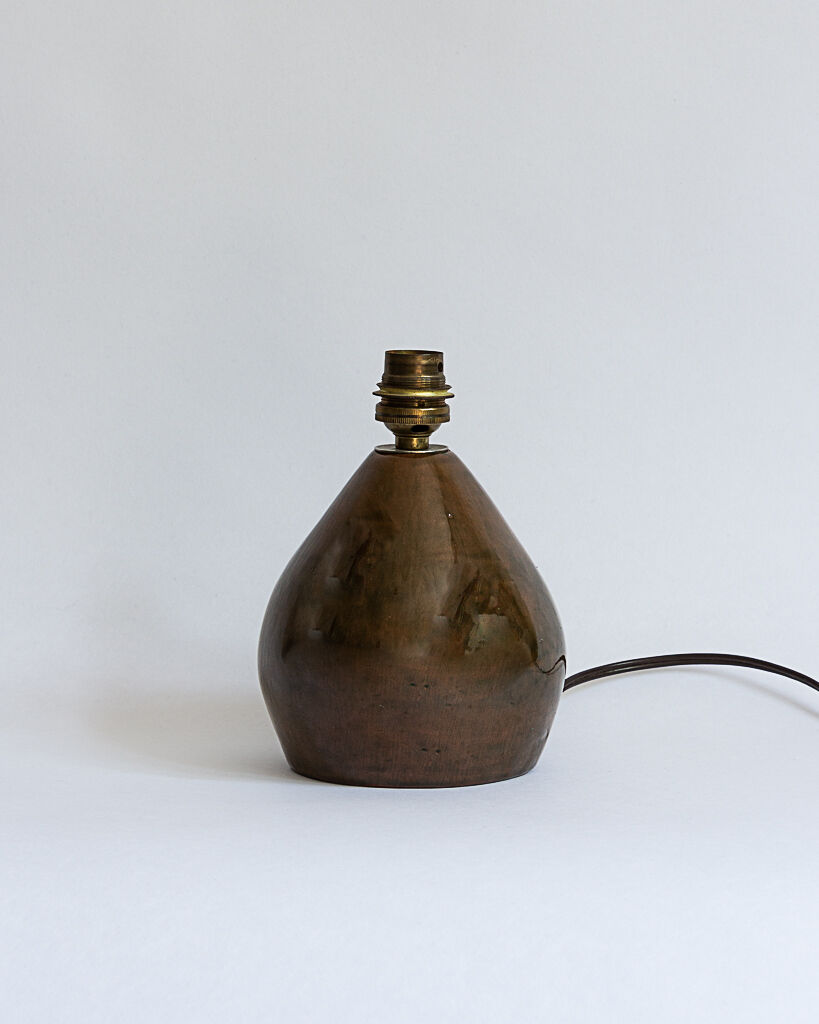 Glazed ceramic pear lamp base, 1960s