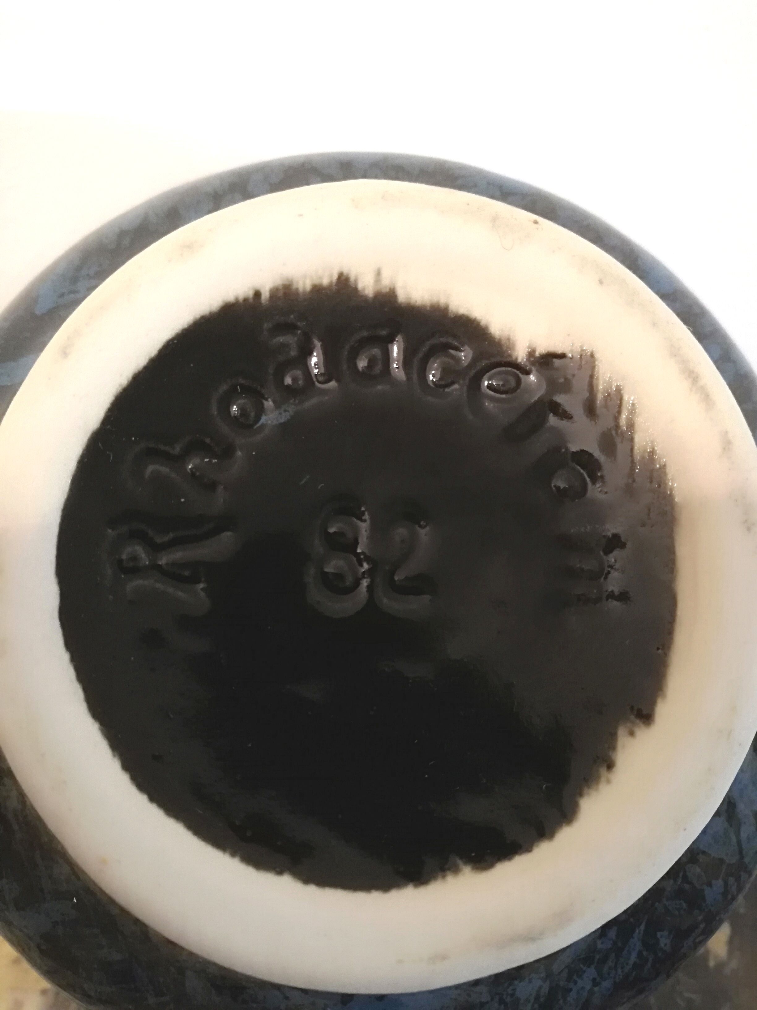 Rhodaceram numbered ceramic pot