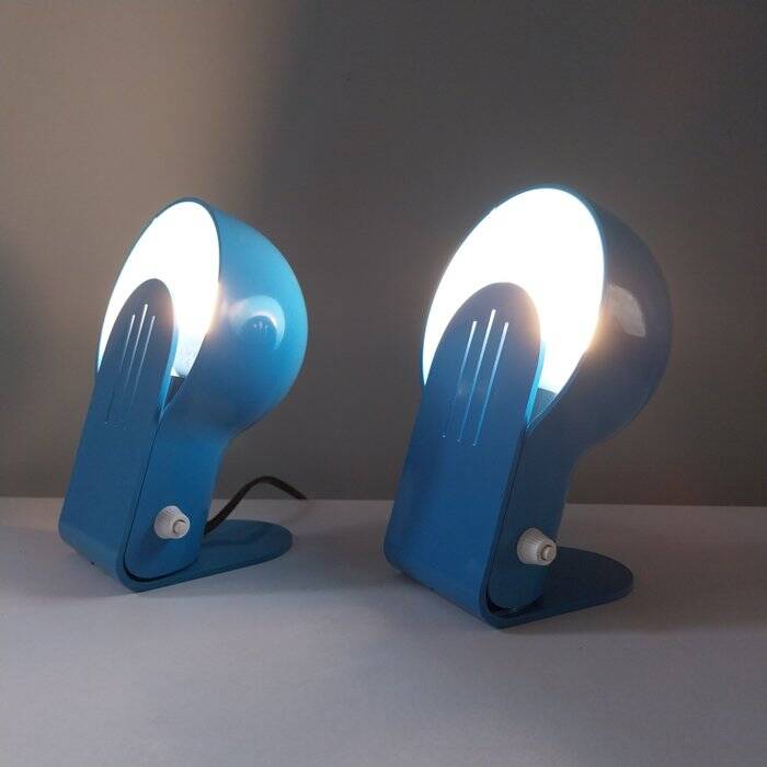 Pair of Guzzini Harveiluce- Panda lamps