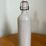 Bouteille en grès MKM blanc gris vintage