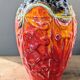 Vase Bay Keramik West Germany 98-25 orange red vintage 25 cm
