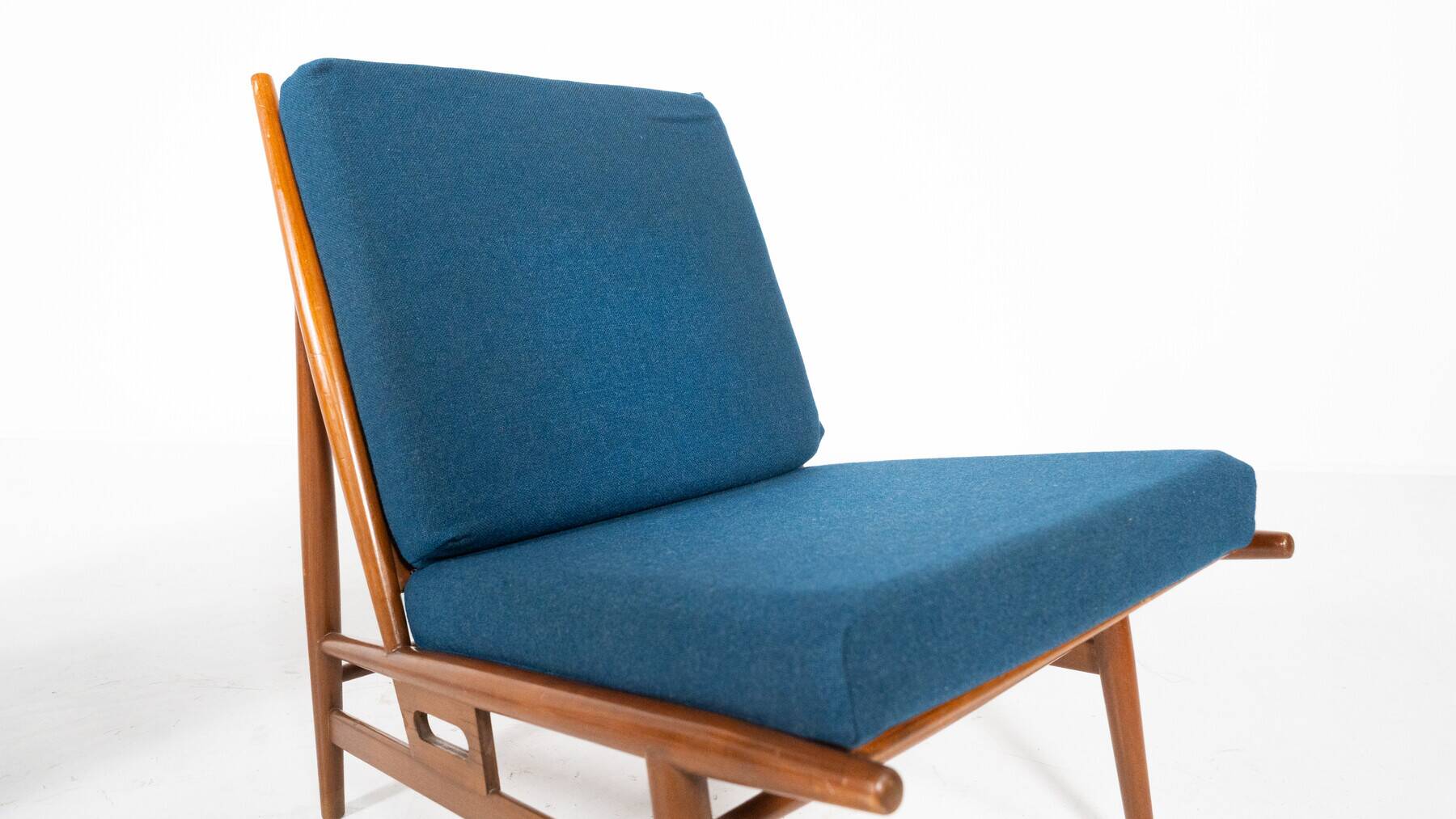 Mid-Century Modern Pair of Armchairs by Isa, Italy, 1960s
