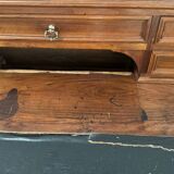 19th century walnut stepped desk