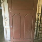 Entrance door in old oak