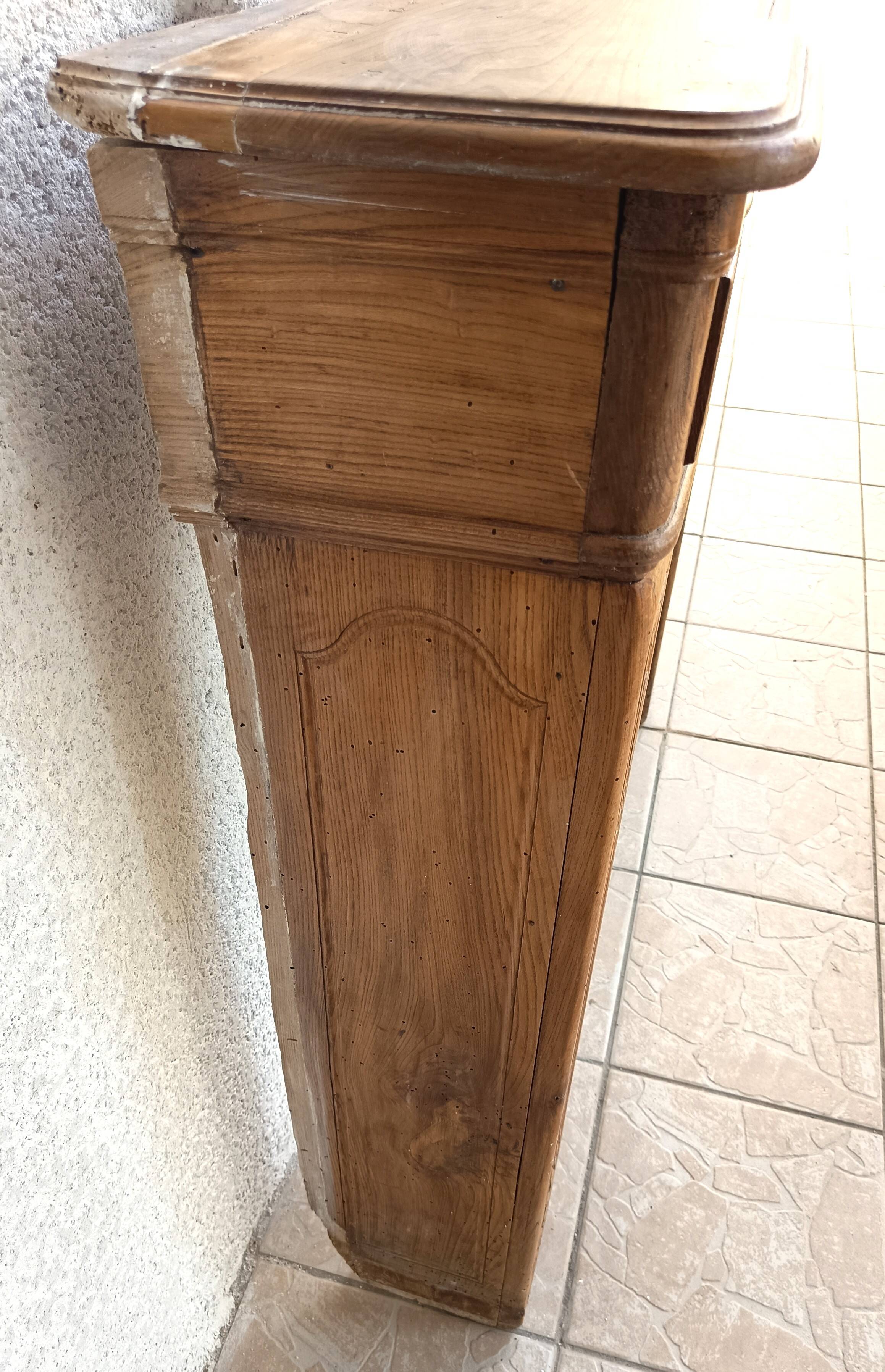 Oak mantelpiece