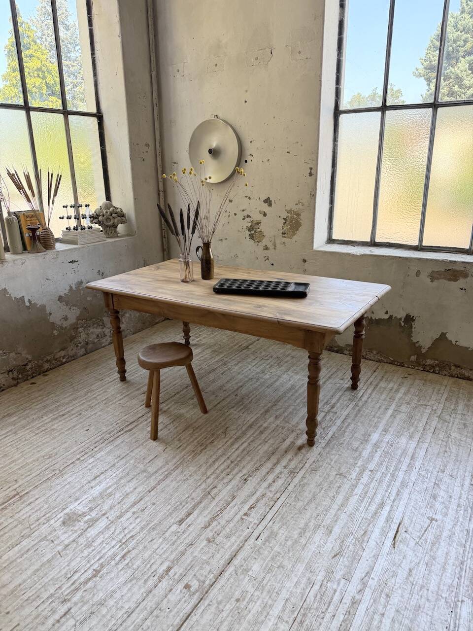 Walnut bistro farmhouse table 180cm